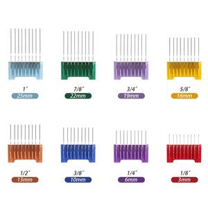 <span class=keywords><strong>Tondeuse</strong></span> électrique pour animaux de compagnie, kit de peignes limiteurs, accessoires de tête de coupe Teddy Larebi, en POM et acier inoxydable, 3-25mm - Product Image 2