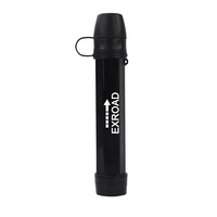 Paille filtrante d'urgence Exroad pour la purification de l'eau, sans BPA, 5000L, en ABS, étanche, portable, pour le camping, la randonnée et l'escalade