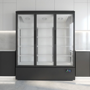 Congélateur vertical commercial 1500L à porte vitrée trempée, vente directe usine, certifié CE -22°C ℃   Réfrigérateur Vitrine - Product Image 4