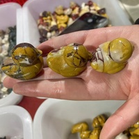Vente en gros de sculptures d'animaux en cristal de Mookaite jaune naturelle, artisanat en pierre précieuse pour la décoration intérieure