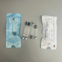 Flacon cassette en verre transparent de 3 ml, cartouche en verre borosilicate stérile, résistante aux fuites avec base noire, vente en gros en vrac, logo OEM