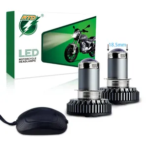 RTD عين السمكة H4 الليزر led جهاز عرض صغير عدسة LED دراجة نارية المصابيح الأمامية لياماها ميو i125