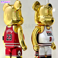 Statues Bearbrick populaires à 100 %, 70 cm de haut, idéales pour la décoration de vitrine.