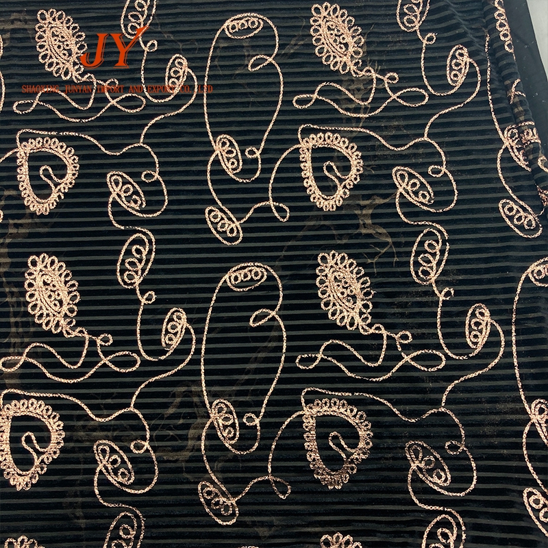 Хорошее качество, Прямая поставка с завода, популярная на рынке Ближнего Востока, эластичная полосатая бархатная фольга