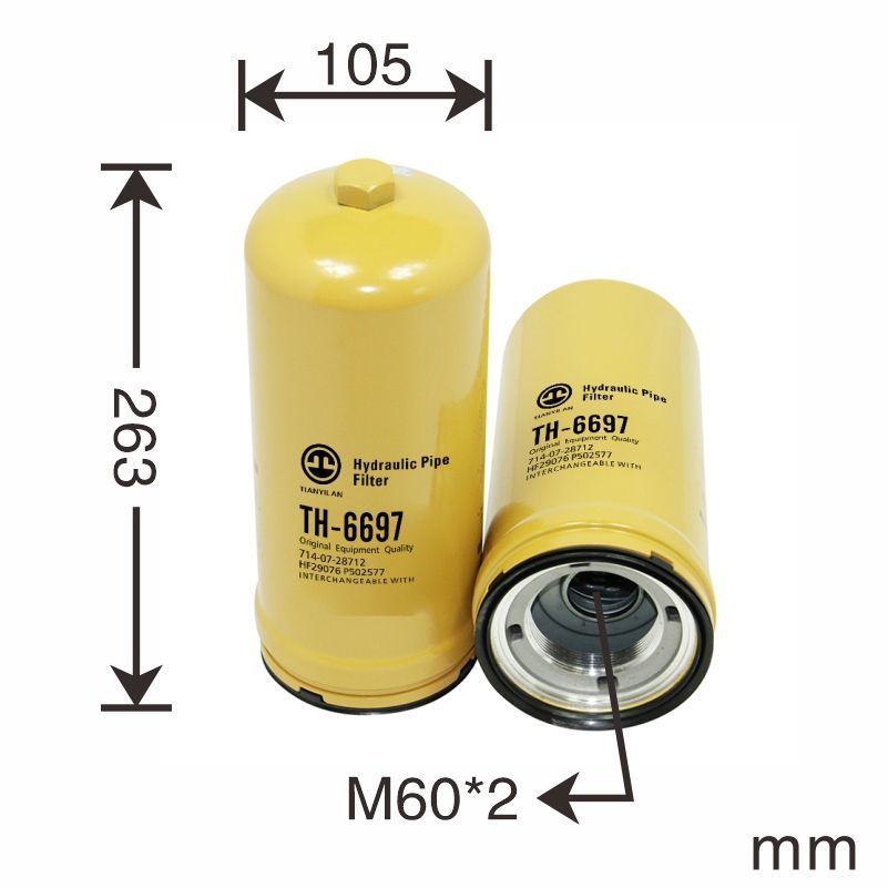 Hydraulic Pipe Filter 714-07-28711 HF29076 P502577 for