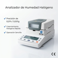 Testeur d'humidité numérique SKZ111L-5, résolution 5mg, 15 groupes de données, capteur PT-100, lampe halogène 400W, minuterie 1-99min, sol, textile, charbon