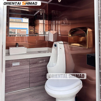 Toilettes portables de luxe australiennes standard, remorque à 2 portes, 2 cabines, couleur personnalisée pour une utilisation en extérieur, toilettes mobiles