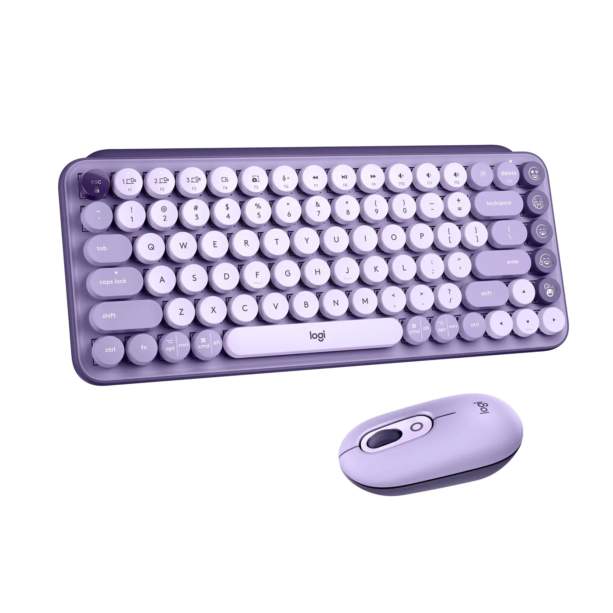 Daktilo tarzı mekanik tuşlar fonksiyon kablosuz klavye fare kombo