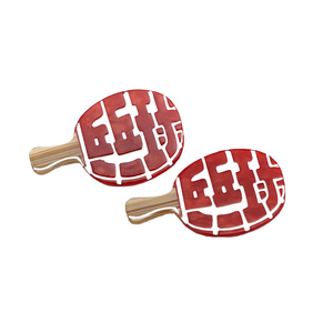 Cute Acetic Acid Bangs Clip Easy <b>Match</b> Personalized Hair Claws Cartoon Table Tennis Racket Hair Clip - Product Image 1