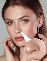 Bijoux de piercing pour femmes et hommes en acier inoxydable avec boule en argile CZ en forme de L, fleur, opale, étoile, cœur