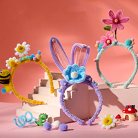 Le bricolage de barre de torsion de maternelle peut être personnalisé pour produire le kit de bricolage de bandeau pour enfants
