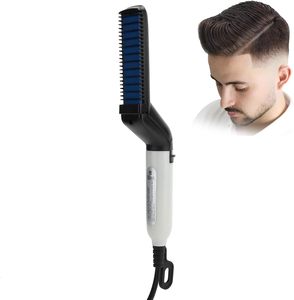 <span class=keywords><strong>Brosse</strong></span> à cheveux multifonctionnelle pour lisser la <span class=keywords><strong>barbe</strong></span> Style de <span class=keywords><strong>brosse</strong></span> avec facilité en utilisant la fonction de chauffage Technologie des ions négatifs - Product Image 1