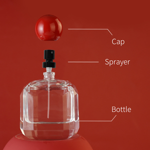 Botella de Perfume de Vidrio Cilíndrica con Cuello de Rosca Eric, Color Degradado, 30ml 50ml 100ml, Botella de Perfume de Lujo con Atomizador - Product Image 4