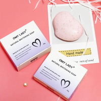 Savon artisanal éclaircissant pour le visage, soin de la peau noire grasse, sans extrait artificiel, logo personnalisé gratuit