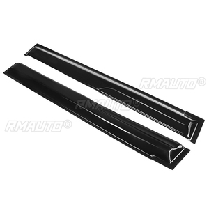 4 déflecteurs de vent pour fenêtres de voiture, teintés, pour Toyota Landcruiser Prado série 120, 2003, 2004, 2005, 2006, 2007, 2008, 2009, noir - Product Image 4