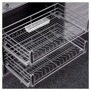 <span class=keywords><strong>Cuisine</strong></span> commerciale en acier inoxydable, écologique, multifonctionnelle, moderne, avec paniers de <span class=keywords><strong>rangement</strong></span> à quatre côtés pour armoire de <span class=keywords><strong>cuisine</strong></span> - Product Image 4