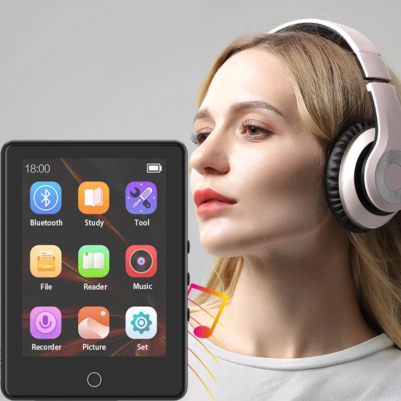 Pemutar Mp3 32GB, layar sentuh Mini Android Streaming musik Lossless WiFi MP4 Player dengan Bluetooth Built-in APP Store