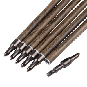Flèche en carbone à pointe amovible en fibre de carbone à grain de <span class=keywords><strong>bois</strong></span> 400-700 Plume de dinde - Product Image 4