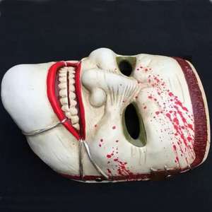 Máscara de <span class=keywords><strong>la</strong></span> familia de <span class=keywords><strong>la</strong></span> <span class=keywords><strong>muerte</strong></span> Fiesta de disfraces de Halloween Máscara facial de resina Barra de juego de rol Casa fantasma Prop Nuevo - Product Image 4