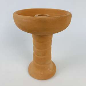 Cazoleta de Cerámica para Narguile, de Arcilla Roja Natural, con Orificio Mediano, Estilo Árabe, Tamaño Grande - Product Image 2