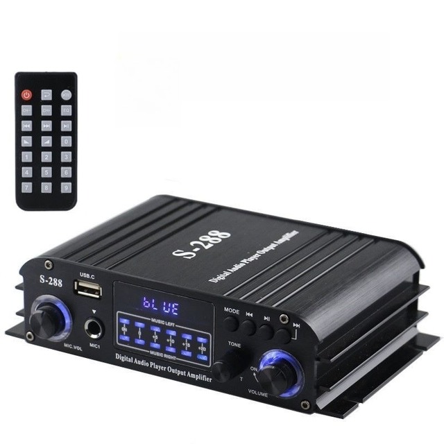Hot Selling 30W*4 Metal 2.0 Channel YFY-S288 USB Card Mini Speaker Amplifier for Home Student