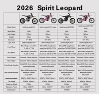 Moto tout-terrain électrique 2025 Arctic Leopard XF Pro Ebike 72V 35Ah 12K, moto tout-terrain électrique pour adultes, Spirit Leopard XF S Super
