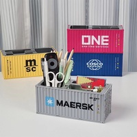 Porte-stylos de bureau en plastique moderne de luxe personnalisable, design créatif - Impression offset pour cadeaux promotionnels d'entreprise pour anniversaire