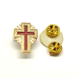 Maçonnique Franc-Maçon Chevaliers Templiers Maltais Croix broche Ordre de Malte croix rouge broche - Product Image 1