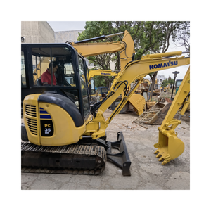 Excavadora Komatsu PC35MR usada de alta calidad en Shanghai de segunda mano con buen precio, los componentes del núcleo incluyen motor y motor - Product Image 1