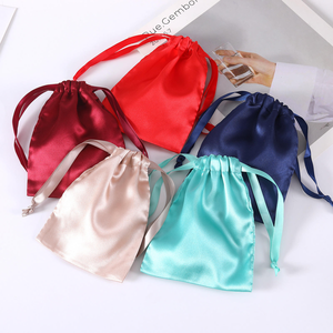 Sacchetto in Raso Lucido Morbido con Coulisse, Borsa in Seta per Gioielli, Confezione Regalo per Matrimonio, Cosmetici, Accessori per Capelli - Product Image 2
