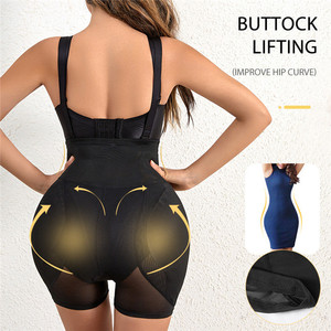 One-Piece <strong>Shapewear</strong> Bodysuit Women's High Waist Girdle Tummy Control Padded Hip Enhancer <strong>Underwear</strong> Sleeveless Bodysuit <strong>Shapewear</strong> - Product Image 4