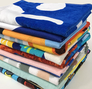 Quick-drying custom sublimation ultra-fine fiber waffle <b>biscuit</b> recycled plastic sand-free cotton printed beach towel - Product Image 3