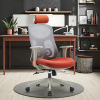 Chaise de bureau ergonomique en maille de conception moderne Support lombaire Hauteur réglable Pivotant Bureau d'ordinateur Accoudoirs (OEM/ODM)