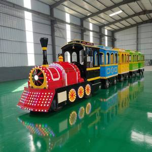 <span class=keywords><strong>Train</strong></span> électrique touristique sans rail avec remorque pour le divertissement en centre commercial extérieur et attraction touristique - Product Image 1