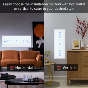 LangYeao estilo Retro 228 tipo interruptor de luz WiFi inteligente 4/5/6/7/8/9 Gang Touch On/Off Panel Compatible Alexa Google Home 10A 240V - Product Image 4