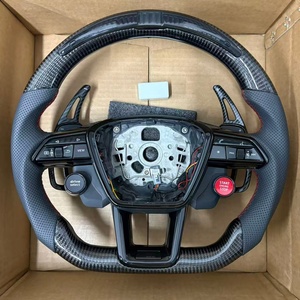 <span class=keywords><strong>Volant</strong></span> sport à fond plat GZYLC <span class=keywords><strong>S</strong></span> <span class=keywords><strong>Line</strong></span> en cuir de première qualité pour <span class=keywords><strong>Audi</strong></span> A6 C7 <span class=keywords><strong>A3</strong></span> A4 B8 B9 S5 A5 Q5 RS3 RS7 A7 Q7 - Product Image 4