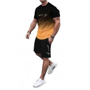 Conjunto de Camiseta sin Mangas con Cuello Redondo y Pantalones Cortos de Punto Sólido, 100% Poliéster, Transpirable y Ecológico, para Hombre, Estilo Casual y Skateboarding - Product Image 2