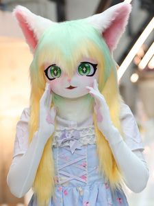 Casque et costume de qualité supérieure en fourrure Kigurumi - Product Image 4