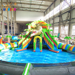 WINSUN Toboggan aquatique gonflable commercial pour événements, modèle crocodile, PVC, parcs aquatiques, aire de jeux extérieure pour enfants et adultes - Product Image 5