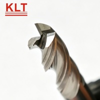 Fraise à grande avance KLT D4mm en carbure monobloc à 3 dents pour alliage d'aluminium HRC 55