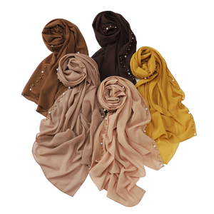 Premium Boma gasa Hijab transpirable todas las estaciones pañuelo para mujer en estilo de Oriente Medio Popular uso diario - Product Image 1