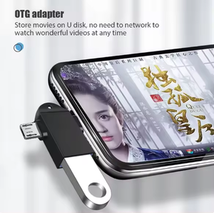 सैमसंग टैबलेट एंड्रॉइड फोन के लिए 2 इन 1 ओटीजी एडाप्टर यूएसबी 3.0 महिला से माइक्रो यूएसबी पुरुष और टाइप सी पुरुष कनेक्टर - Product Image 4