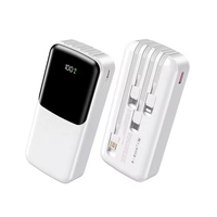 Estación de Carga Rápida OEM ODM con Cable Integrado Tipo-C, Batería de Polímero de Litio PD22.5W 10000mAh, Pantalla LED y Correa