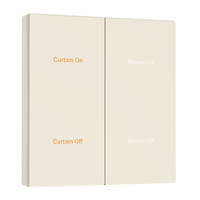 Interrupteur intelligent KNX pour bâtiment, système intelligent en métal, noir et gris, pour maison intelligente, hôtel, vente en gros