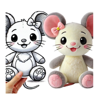 Poupée mignonne en peluche Souris peluche personnalisée Souris en peluche Animal en peluche personnalisé