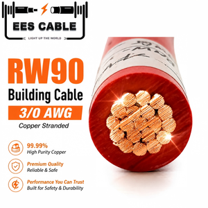 Cable RW90 3/0 AWG PVC 450V, Cable de Alimentación Industrial para Iluminación con Conductor de Cobre Trenzado para Aplicaciones en Edificios - Product Image 1