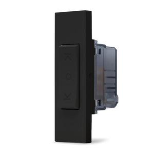 สวิตช์ปุ่มคู่แบบเชื่อมต่อสีดำ ZEN Line 1 ช่อง ติดผนัง - Product Image 1