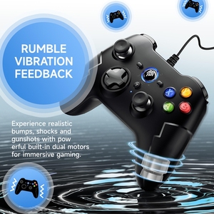 Control <span class=keywords><strong>de</strong></span> <span class=keywords><strong>Juego</strong></span> con Cable al <span class=keywords><strong>Mejor</strong></span> Precio, EasySMX 9100 Pro Versión Actualizada, Joysticks <span class=keywords><strong>de</strong></span> Doble Vibración, Plástico, Compatible con Móviles y PC - Product Image 4