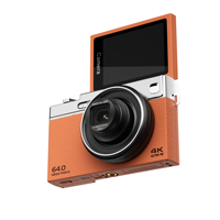 180 °   Kamera Vlogging Kreatif Layar Lipat 64MP 4K dengan Zoom Optik 12X Lensa Ganda dan Layar IPS 2,88 inci