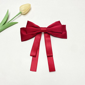 Fermagli per capelli con nappe con fiocco grande, neonate, bambini, donne, cotone, lino, fiocchi per capelli, accessori per fermagli a coccodrillo - Product Image 3